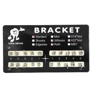 mbt/roth orthodontic brackets standard & mini