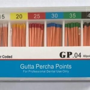 endodontic gutta percha points taper .04 mixed sizes